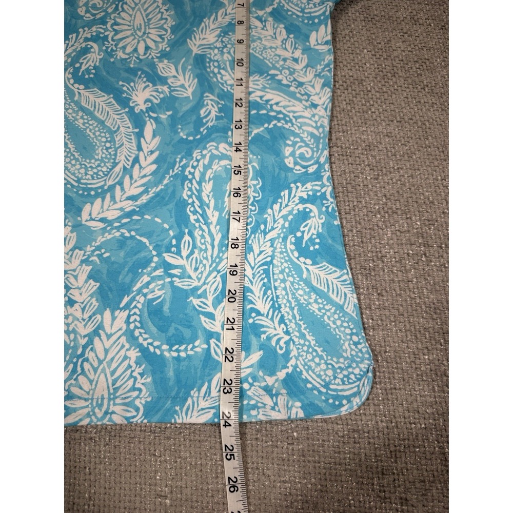 Talbots Top Womens Small Aqua Blue Paisley The Talbots Tee T-Shirt - Picture 7 of 8